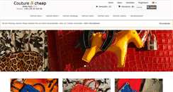 Desktop Screenshot of coutureandcheap.eu